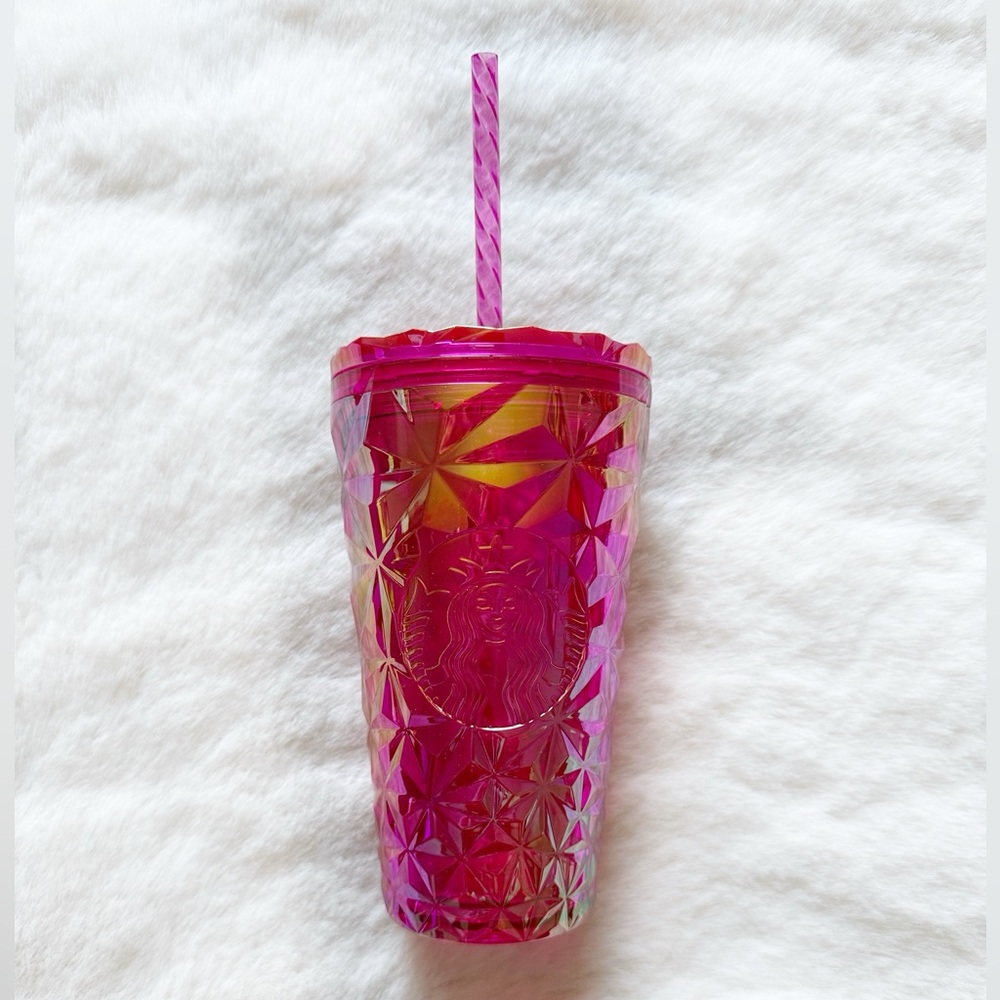Starbucks Iridescent Pink Jeweled Tumbler 16oz
